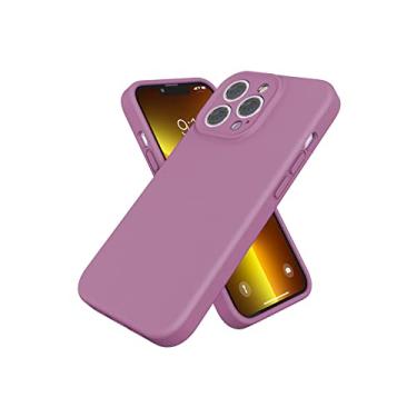 Imagem de Capa de silicone líquido cor sólida pele sensação para iphone 13 12 11pro max mini x xs xr 7 8 plus se2020 capa de borda reta resistente a choques, groselha preta, para iphone 13 pro max