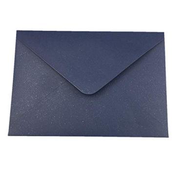 Imagem de Xotulv Envelope Pearl Azul Marinho A7, 5,35 x 7,7 polegadas, 25 unidades, perfeito para cartões de convite de casamento e aniversário