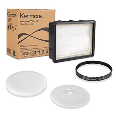 Imagem de Kenmore Filtro HEPA para aspirador vertical sem saco K4010, filtro de espuma, filtro de feltro e cinto de substituição para aspirador vertical DU2015, DU2012