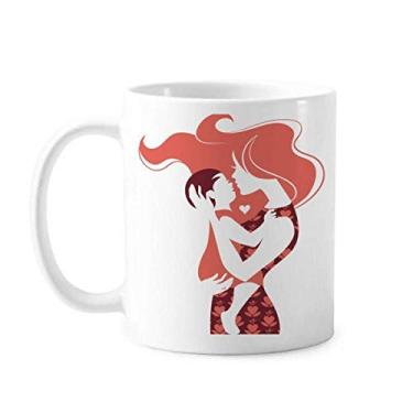 Imagem de Caneca de cerâmica com estampa de afeto de família mãe e criança xícara de porcelana de café
