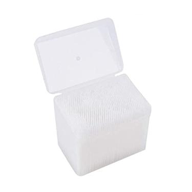 Imagem de 1100 Palhetas Dentárias Brancas Palito de Dentes de Plástico Higiene Oral Bidirecional Escova Interdental Stick