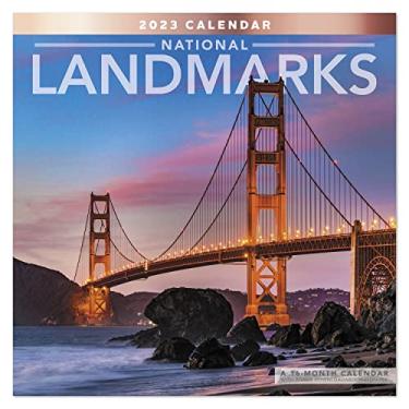 Imagem de Calendário de parede mensal de marcos nacionais de 2023, 16 meses, 30,48 x 30,48 cm (LME1641023)