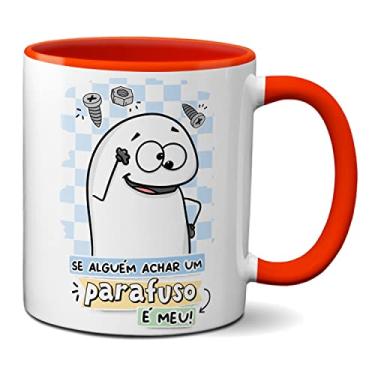 Imagem de Caneca Engraçada Flork Se Alguém Achar Um Parafuso É Meu (Vermelha)