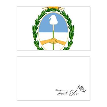 Imagem de Emblema nacional de agradecimento Buenos Aires Argentina Cartão de agradecimento de casamento