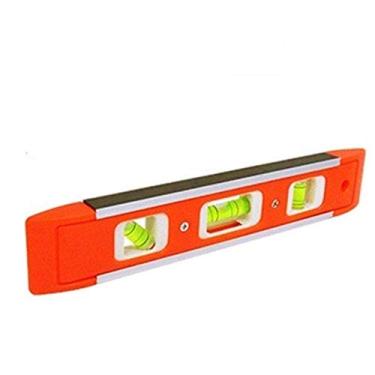 Imagem de Nível de Plastico Magnetico c/ Frisos de Aluminio 23x4 cm 9'' - Rio Chens