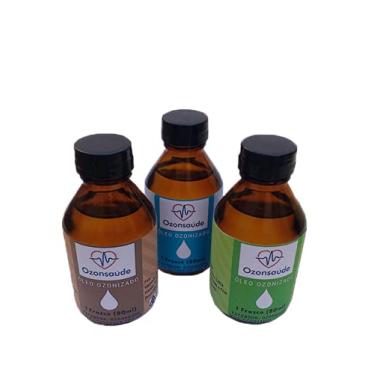 Imagem de Combo Óleo Ozonizado De Girassol Oliva Coco Extravirgem - 80ml