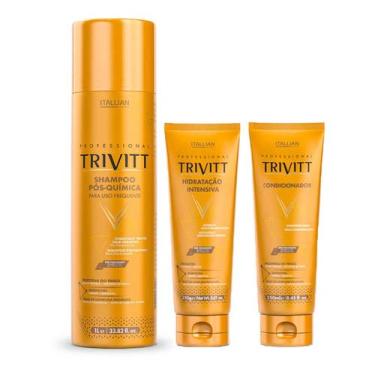 Imagem de Trivitt Pós-química 1l, Condicionador 250ml E Máscara 250mg