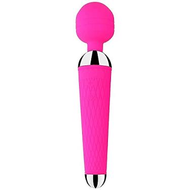 Imagem de Vibrador Massageador Varinha Mágica Gigante Bateria Para Dores Musculares Relaxamento Pescoço Massagem Pescoço Coluna Pés Costas Vibração Potente Brinquedos Sexuais Para Mulher Ponto g Terapia de Dor Muscular Recuperação Esportiva (Roxo Escuro)