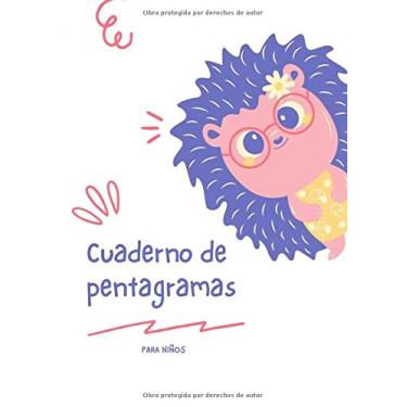 Imagem de Cuaderno De Pentagramas Para Niños: Cuaderno De Música Para Niños | Tamaño A4 | Pauta Grande | 6 Pentagramas Por Página | Papel Pautado | Cuaderno De ... | Libreta De Pentagramas Diseñada Para Niños