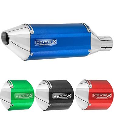 Imagem de Escape/Ponteira + Curva Inox Coyote Performance - Twister CB 250 ano 2015 em Diante - Azul