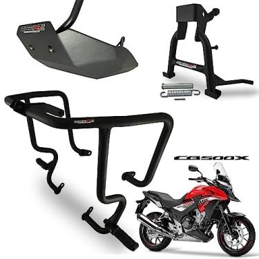 Imagem de Kit Protetor de Carenagem + Protetor de Carter + Cavalete Central Modelo Coyote - CB 500 X