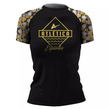 Imagem de Lycra Surf Flor Amarela Feminina MC Atlética Esportes