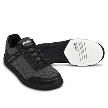 Imagem de Tênis de boliche masculino KR Strikeforce Flyer Mesh Preto/Aço, Black/Steel, 12 Wide