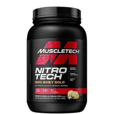 Imagem de Whey Protein - Nitro tech 100% Whey Gold 907g - Muscle Tech - Rende 27 Doses-Unissex