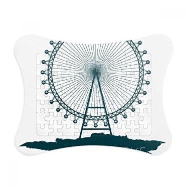 Imagem de Britain UK London Eye Reino Unido Moldura de quebra-cabeça Decoração de quadro Enfeite de jogo de quebra-cabeça