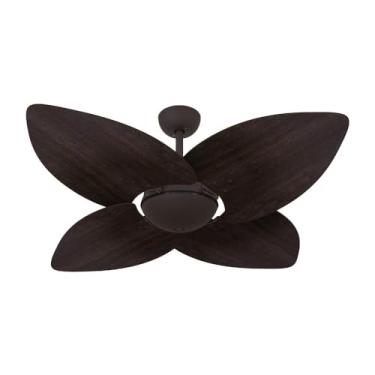 Imagem de Ventilador de Teto Dormamu Marrom Texturizado Office 4 Pás Tabaco 127V