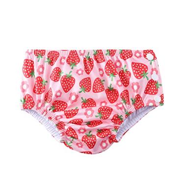 Imagem de Acqua di Mare Biquini com Fralda de Piscina Reutilizável Bebê Menina 6 a 24 meses (Rosa Moranguinho, 24 meses)