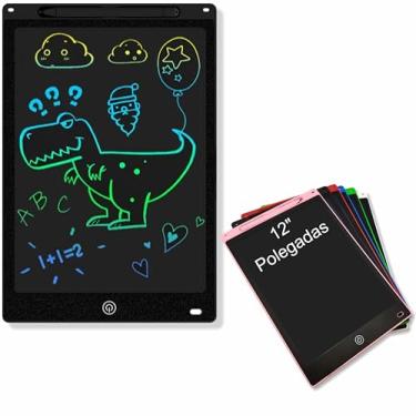 Imagem de Lousa Mágica Digital Infantil 12" Polegadas Tablet Infantil Lcd Para Escrever e Desenhar EASY IDEA NETWORK (ROSA)