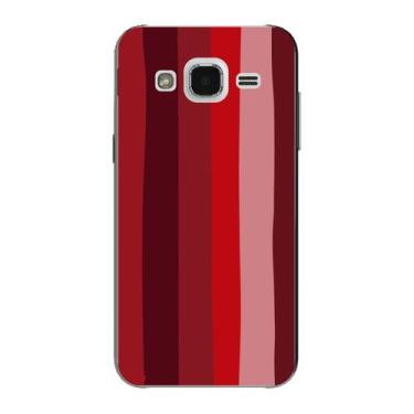 Imagem de Capa Case Capinha Samsung Galaxy  J2 Arco Iris Vermelho - Showcase