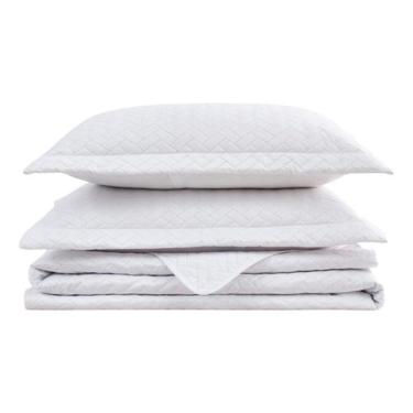 Imagem de Colcha Casal Cobre Leito Roupa De Cama Colcha Kit 3 Peças