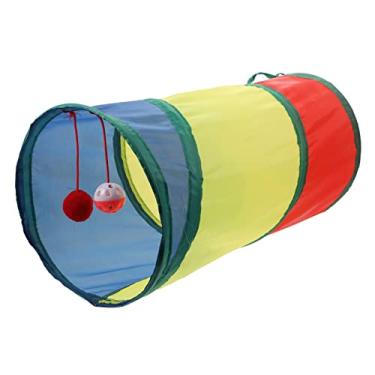 Imagem de FRCOLOR 1 Unidade túnel do gato brinquedos para gatos internos brinquedo de túnel para gatos internos brinquedos para cães pequenos bicho de estimação túnel de gato de estimação portátil
