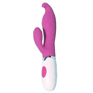 Imagem de Vibrador Rabbit Dupla Penetraçao Estimulador Ponto G Massagem Vagina Anus