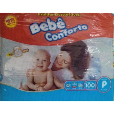 Imagem de Fralda Infantil Bebe Conforto Mega P C/100