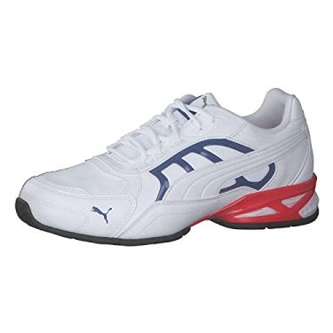 Imagem de Tênis Respin Sl, Puma, Masculino, Branco/Limão/Preto/Vermelho, 40