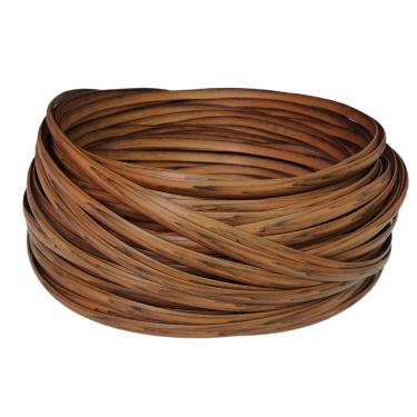 Imagem de Feyart 8 mm 65 m Multi Brown PE Rattan Strip para reparo de móveis de vime ao ar livre, vime de plástico de grão de madeira para restauração de móveis de pátio