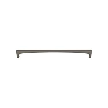 Imagem de Aparelho Riverside Cor Cinza Cinza - Top Knobs 45,7 cm Comprimento Grace Coll Barra de Transição Contemporânea Puxador de Cozinha Armário de Banheiro Hardware Cômoda Banheiro Alça de Metal Interior
