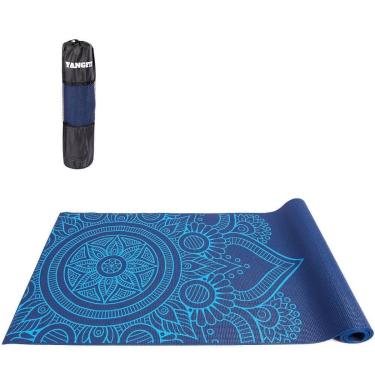 Imagem de Tapete Yoga Mat Pilates PVC Com Estampa e Bolsa Yangfit-Unissex