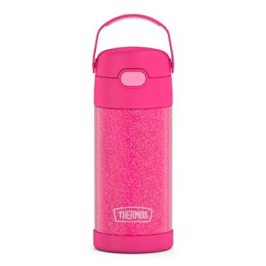 Imagem de Garrafa térmica infantil FunTainer Thermos, 354 ml, Pink Glitter