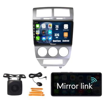 Imagem de Kunfine Rádio GPS estéreo de navegação Android para carro, visor de câmera reversa, tela sensível ao toque IPS de 10 polegadas, tablet pad para Dodge Caliber 2007-2010, se aplicável Quad Core 2G + 32G