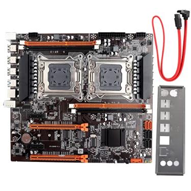 Imagem de Placa-mãe de Mesa Com Soquete Duplo Traseiro Integrado 2 X USB3.0/Gigabit LAN Card X79 Com Cabo SATA, Placa-mãe de Computador Com Suporte para Memória Comum e Memória de Servidor