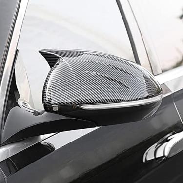 Imagem de Capa de espelho retrovisor de fibra de carbono, capas de proteção de espelho lateral, capa decorativa para Mercedes-Benz S Class W223 S580 S560 S450 S500 S63 AMG S580e Acessórios externos