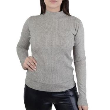 Imagem de Blusa Feminina Facinelli Tricot Bege Cacau - 651096-Feminino