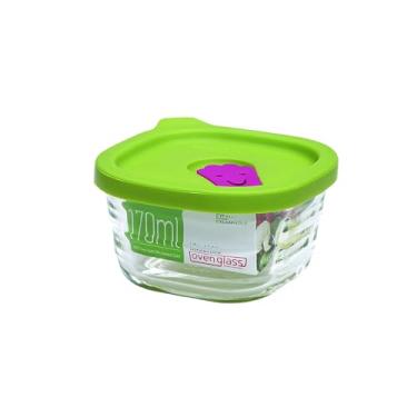 Imagem de Pote de vidro hermético com tampa de silicone: porta papinha bebê - Lock&Lock - 170mL