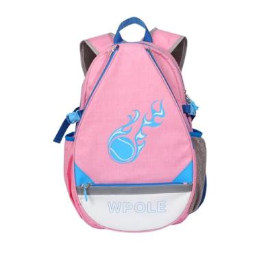 Imagem de Amagogo Mochila de tênis leve à prova d'água, bolsa de ombro para badminton, mochila esportiva para iniciantes, homens e mulheres, ROSA