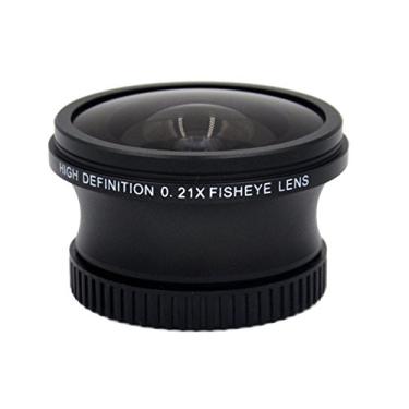 Imagem de Lente Extreme-Fish-Eye (0,21x) para Canon VIXIA HF M31 + pano de microfibra New West