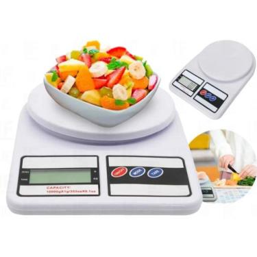 Imagem de Balança Digital De Precisão Cozinha 10Kg Nutrição E Dieta - Loja Do Bo