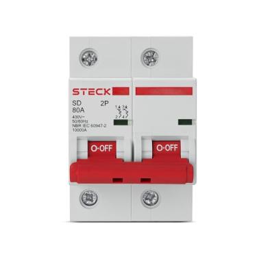 Imagem de Steck, Disjuntor Serie Sd2 80a 2p Curva C 10ka 400v SDD2C80