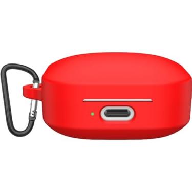 Imagem de Capa protetora de silicone para xiaomi air 4se, 2 pacotes, capa protetora de fone de ouvido sem fio, capa protetora, capa anti-poeira,Red