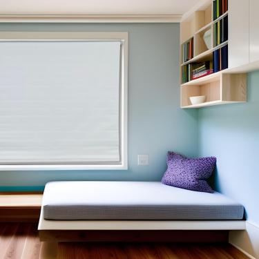 Imagem de Persiana Rolo Screen 3% Branca 120 (L) x 220 (A) cm Cortina Sacada Tela Solar Off-White 1,20 X 2,20