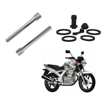Imagem de Kit Borracha Reparo Pinça Freio + Parafusos Cbx 250 Twister - Brv/Moto