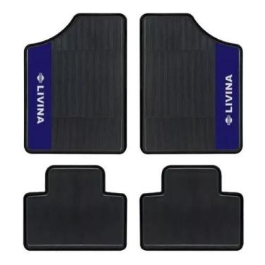 Imagem de Jogo 4 Tapetes De Carro Nissan Livina Borracha Grossa Couro - LM MAGAZ
