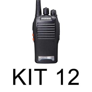 Imagem de Kit 12 Radio Walk Talk Comunicador 16 Ch 12Km Baofeng 777S