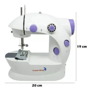 Imagem de Mini Máquina Costura Portátil Elétrica Com Acessórios Bivolt - IWMC507