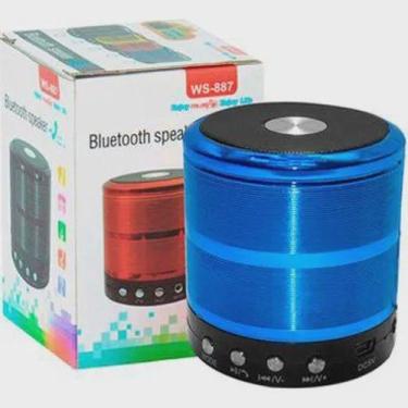 Imagem de Mini Caixa De Som Portátil Speaker Bluetooth Ws-887 Azul - MINI SPEAKE