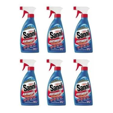 Imagem de Kit 6und Anti Mofo Desodorizador Ambientes Sanol 330ml
