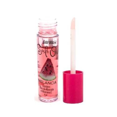 Imagem de Gloss Hidratante Labial LipOil Melancia C/ Vitamina E Safira - SAFIRA 